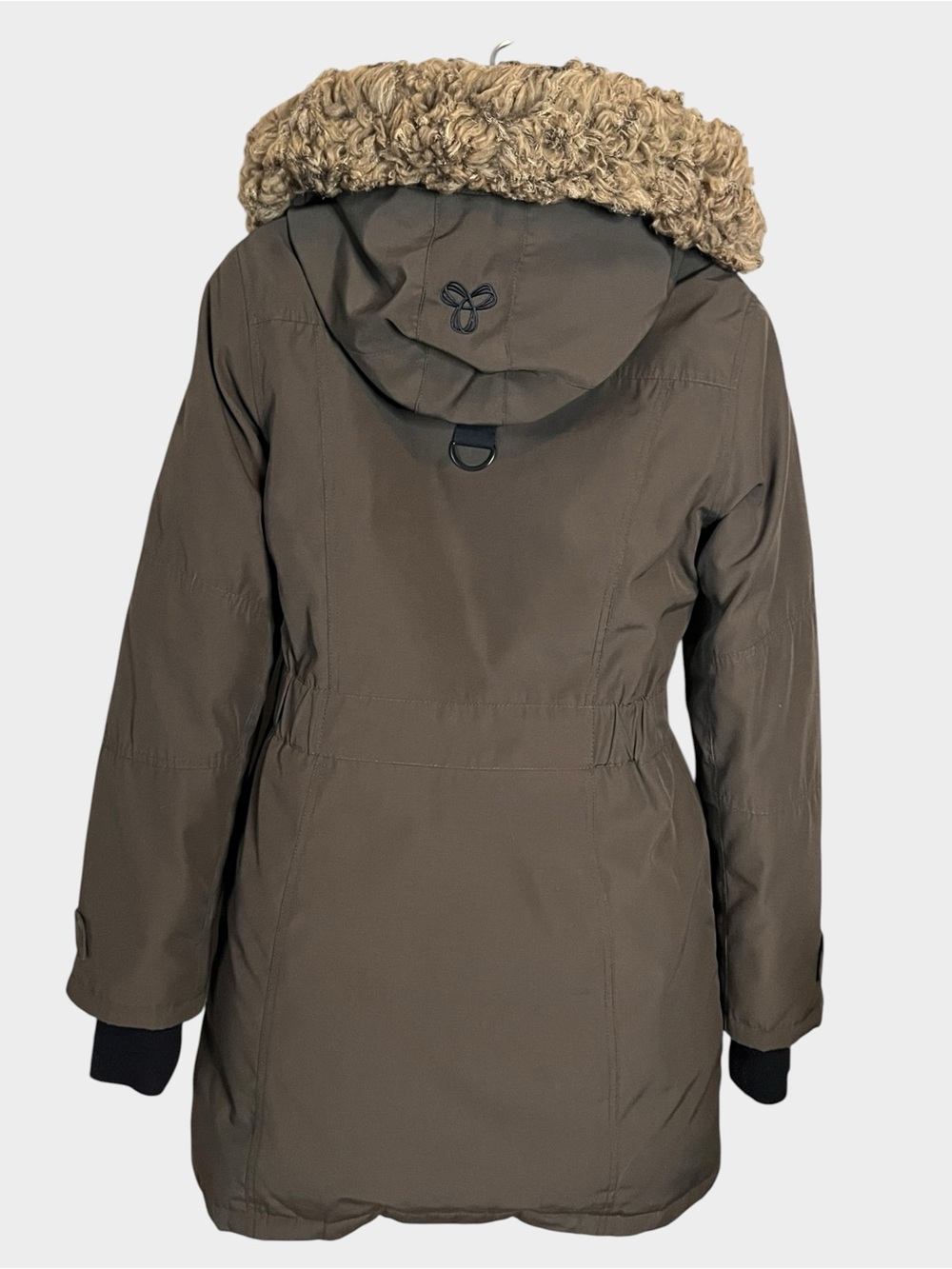 ARITZIA TNA Golden Bancroft Parka Down Coat Olive Medium - Picture 3 of 10